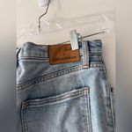 Aritzia Denim Forum Light Wash The Arlo High Rise Straight Distressed Jeans Photo 3