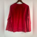 Charter Club  Intimates M Red Velour Pocketed Pajama Top Photo 1