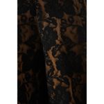 Norma Kamali  Corset Lace Mermaid Gown Long Black Peony Nude Womens Size S 36 Photo 4