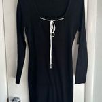 Riley & James  Bodycon Sweater Dress. Black. Large. Photo 0