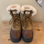 BEARPAW Stowe Winter Duck Snow Boots Suede Sheepskin Size 8 Photo 1