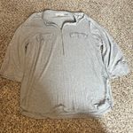 Calvin Klein  Gray 1/2 Zip 3/4 Sleeve‎ Top - Women's Large Photo 0