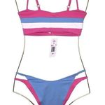 l*space Bikini Swimwear Set Rebel Stripe Top Billie Bottom XS NWT Photo 8