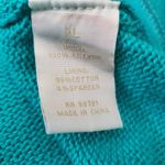 Christina XL aquamarine Knit Pullover top Green Photo 3