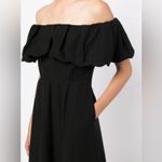 Sea NY Leona Strapless Off the Shoulder Linen Midi Dressn NWT 4 Black Photo 2