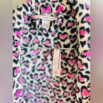 Victoria's Secret  SOFT COZY ROBE SLEEPWEAR M/L IN HEART LEOPARD PRINT NWT Photo 4