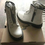 Dr. Martens White Boots With Zippers Photo 1