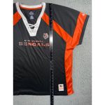 Majestic  NFL Cincinnati Bengals Draft Me‎ V Neck Shirt Women 2X Short Sleeve Photo 3