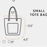 Portland Leather Goods, black tote bag, 13”x11.5”NWOT Photo 5