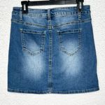 Versona  Women's Blue Denim Pencil Skirt Size 27 Stretch Pockets Casual Photo 1