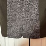 Michael Kors Michael Brown Tweed Pencil Skirt Goldtone Zippered Pockets 10 Photo 9