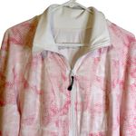 Zella Pink and White Women's Zip-Up Jacket Size XL Sporty Athletic Golf Tennis Photo 1