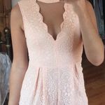 Hazel Boutique Blush Lace Romper Photo 0