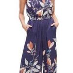 Free People  Floral Island Time Asymmetrical One Piece Jumpsuit Women Size Small Photo 0