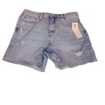 Sanctuary BLUE LIGHT WASH DENIM HIGH RISE SHORTS 28 Photo 1