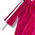 Vintage Serenity Robe Housecoat Med Burgundy Soft Velour 1/2 Zip Red Photo 4