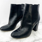 Sam Edelman Case Heeled Leather Chelsea Block Heel Ankle Boots Women's Size 9.5 Photo 0
