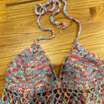 Amazon Multicolor Halter Crochet Top Photo 1