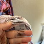 Alexis  pink blue brown geometric retro blouse Photo 7