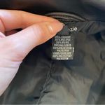 Kenzie Faux Leather Trench Coat Black Brown Stitching Y2K Zara Style Long Jacket Size L Photo 11