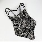 Bond Eye Australia Nip Tuck Zebra One Piece Ruched Size 8 Tan Photo 4