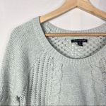 American Eagle AEO Light Blue Scoop Neck Pullover Knit Sweater M Photo 2