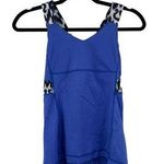 Lululemon  Top Womens 4 Tank Push Your Limits Blue Sprinkler Ikat Racerback Yoga Photo 0