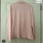 J.Crew Women's Pink Cotton Sweater Blazer size large Photo 2