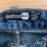 Boohoo Blue short denim blue jean distressed plus shorts size 16 Photo 1