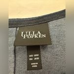 Ulla Popken Denim Tee Size 28/30 Cap Sleeve Dark Denim Scoop Neck Oversized Blue Photo 3