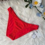 Good American  swim Always Fits Classic Bikini Bottom Bright Poppy NWT Photo 0