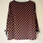 Dressbarn 3/4 Sleeve Purple / Red / Yellow Blouse Size Large Photo 1