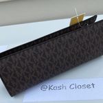 Michael Kors Poppy Multi MK Signature Pencil Case Photo 3