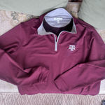 Peter Millar Texas A&M  Maroon half zip Photo 0