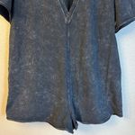 Free People NEW! $60  Movement Size M HOT SHOT TEE ROMPER ONESIE Washed Black Photo 11