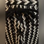 Candie's Candie’s black & white chevron stripe sweater mini skirt w/lace-up detail. Sz XS Photo 1