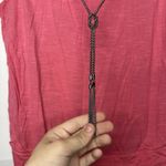 AB Studio  Women’s Sleeveless Blouse Top Pink Size Large L Stretch Tank Photo 1