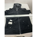 Womans Style & Co Sport Long Sleeve Full Zip Sweatshirt Large Black Rhinestone Photo 5