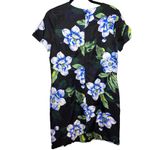 Banana Republic Womens Size 8 Blue Floral Sheath Business Career Wear Photo 1