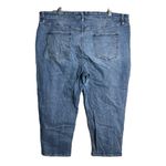 Ava & Viv  Cropped Jeans Blue Medium Wash‎ Fading Whiskering Skinny Leg Photo 1
