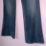 Chico's Platinum Denim Size 4 Dark Wash Flare Jeans Photo 2