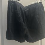 Briggs New York Brigg's Women's Black Linen Shorts Photo 4