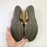 Palladium  Leather Slip-on Mary Jane Gold Wedge Photo 2