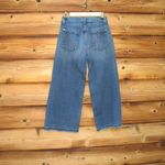 7 For All Mankind High Waist Raw Hem Culottes Jeans Photo 5