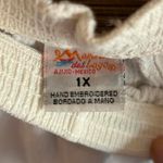 NWT Manta Del Lago Womens Casual Pants Sz 1X White Straight Leg Boho Photo 2