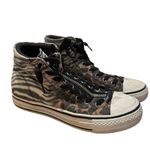 Ash Grunt Animal Print High Top Sneakers Cheetah Zebra Sz 38 (US 7.5-8) Photo 1