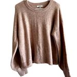 Madewell Gladwell Balloon-Sleeve Pullover Sweater Alpaca Relaxed Heather Rose S Photo 1