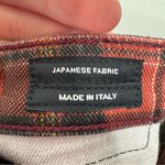 R13  NWT Red Plaid Kate Skinny Pants Size 25 Photo 4