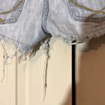 PINK - Victoria's Secret  Extremely Distressed Pale Blue Denim Jeans Shorts 6 Photo 12