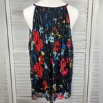 Inc international Concepts "Fantasia" Pleated Lace Swing Cami Black/Multi-Small Photo 1